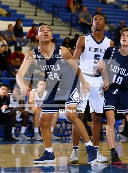 Thumbnail 2 in Rolling Hills Prep vs. Loyola (Rolling Hills Prep State Preview Classic) photogallery.