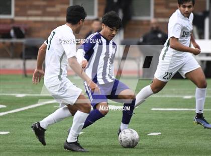 Thumbnail 1 in Cathedral vs. De La Salle (Adidas SoCal College Showcase) photogallery.