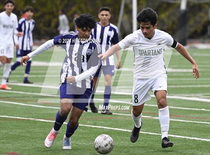 Thumbnail 1 in Cathedral vs. De La Salle (Adidas SoCal College Showcase) photogallery.