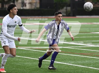 Thumbnail 1 in Cathedral vs. De La Salle (Adidas SoCal College Showcase) photogallery.