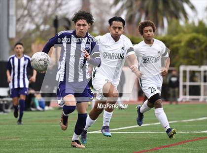Thumbnail 3 in Cathedral vs. De La Salle (Adidas SoCal College Showcase) photogallery.
