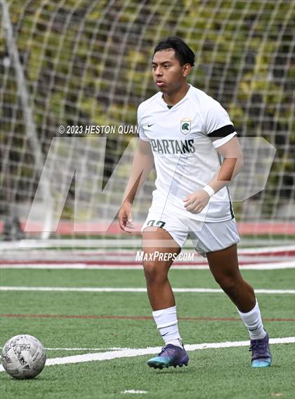 Thumbnail 2 in Cathedral vs. De La Salle (Adidas SoCal College Showcase) photogallery.
