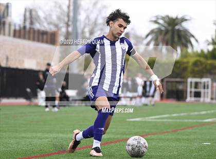 Thumbnail 1 in Cathedral vs. De La Salle (Adidas SoCal College Showcase) photogallery.