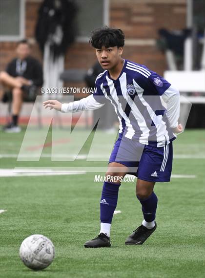 Thumbnail 2 in Cathedral vs. De La Salle (Adidas SoCal College Showcase) photogallery.