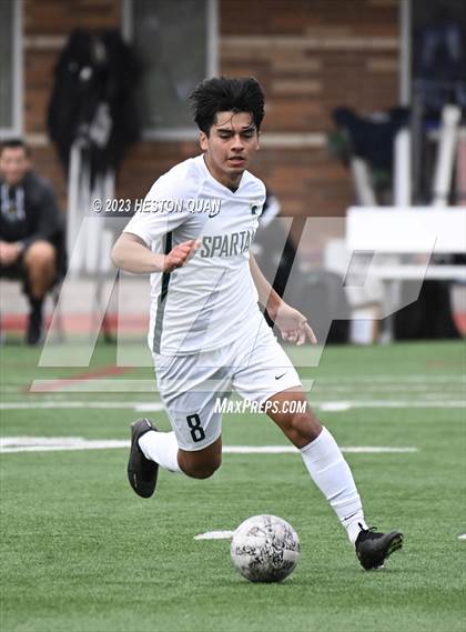Thumbnail 1 in Cathedral vs. De La Salle (Adidas SoCal College Showcase) photogallery.
