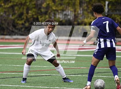 Thumbnail 2 in Cathedral vs. De La Salle (Adidas SoCal College Showcase) photogallery.