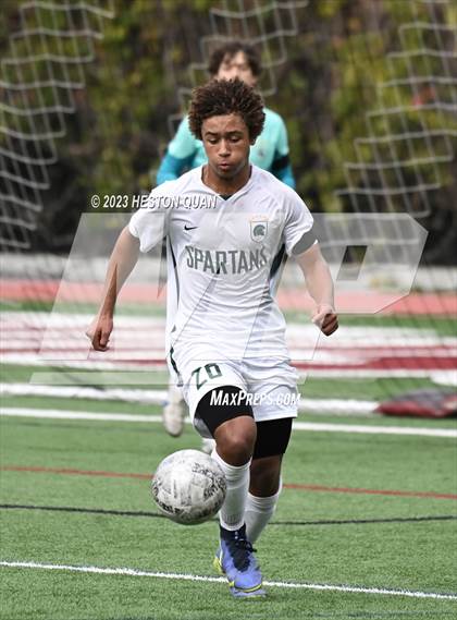 Thumbnail 2 in Cathedral vs. De La Salle (Adidas SoCal College Showcase) photogallery.