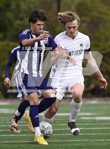 Thumbnail 2 in Cathedral vs. De La Salle (Adidas SoCal College Showcase) photogallery.