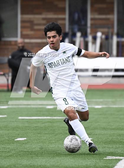Thumbnail 3 in Cathedral vs. De La Salle (Adidas SoCal College Showcase) photogallery.