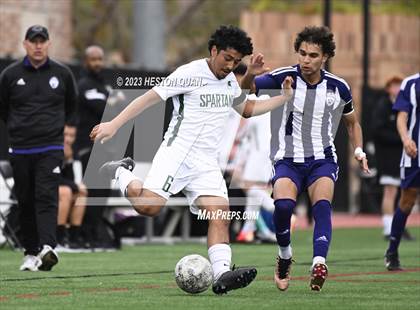 Thumbnail 1 in Cathedral vs. De La Salle (Adidas SoCal College Showcase) photogallery.