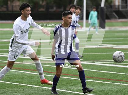 Thumbnail 2 in Cathedral vs. De La Salle (Adidas SoCal College Showcase) photogallery.