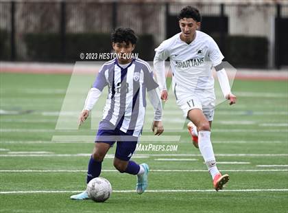Thumbnail 2 in Cathedral vs. De La Salle (Adidas SoCal College Showcase) photogallery.