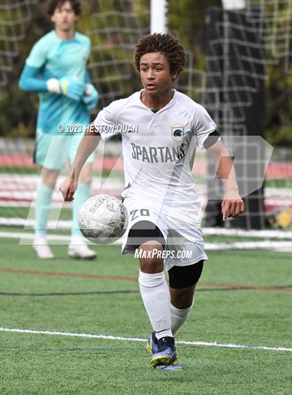 Thumbnail 2 in Cathedral vs. De La Salle (Adidas SoCal College Showcase) photogallery.