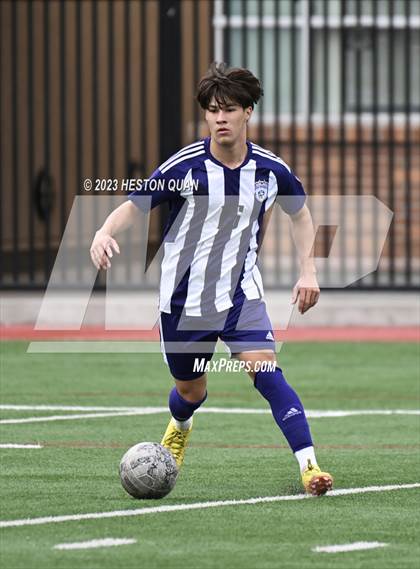 Thumbnail 1 in Cathedral vs. De La Salle (Adidas SoCal College Showcase) photogallery.