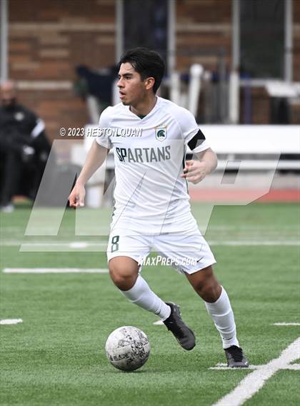 Thumbnail 1 in Cathedral vs. De La Salle (Adidas SoCal College Showcase) photogallery.