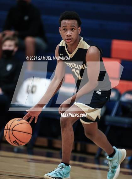 Thumbnail 1 in Crespi vs  Notre Dame (SO) (6th Annual West Valley Varsity Basketball Tip-off Classic Final) photogallery.