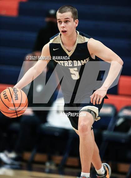 Thumbnail 3 in Crespi vs  Notre Dame (SO) (6th Annual West Valley Varsity Basketball Tip-off Classic Final) photogallery.