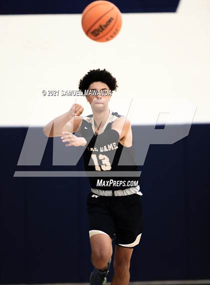 Thumbnail 3 in Crespi vs  Notre Dame (SO) (6th Annual West Valley Varsity Basketball Tip-off Classic Final) photogallery.
