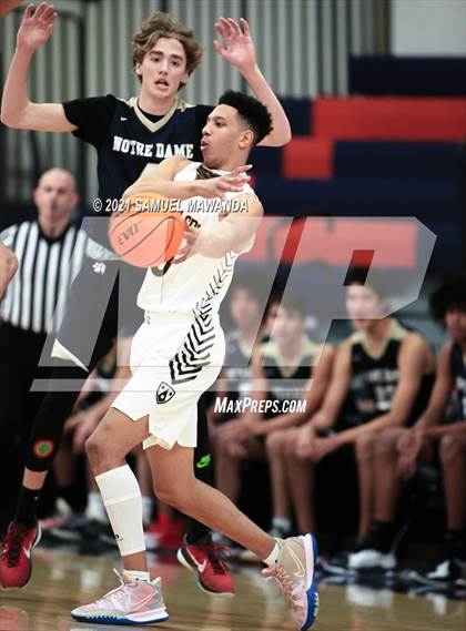 Thumbnail 3 in Crespi vs  Notre Dame (SO) (6th Annual West Valley Varsity Basketball Tip-off Classic Final) photogallery.