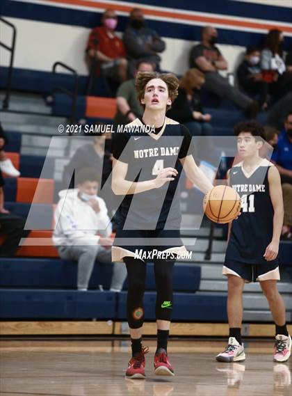 Thumbnail 3 in Crespi vs  Notre Dame (SO) (6th Annual West Valley Varsity Basketball Tip-off Classic Final) photogallery.