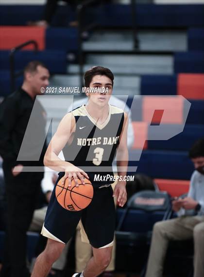 Thumbnail 3 in Crespi vs  Notre Dame (SO) (6th Annual West Valley Varsity Basketball Tip-off Classic Final) photogallery.