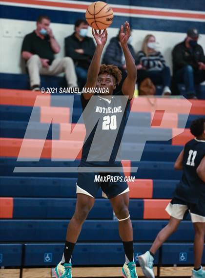 Thumbnail 2 in Crespi vs  Notre Dame (SO) (6th Annual West Valley Varsity Basketball Tip-off Classic Final) photogallery.