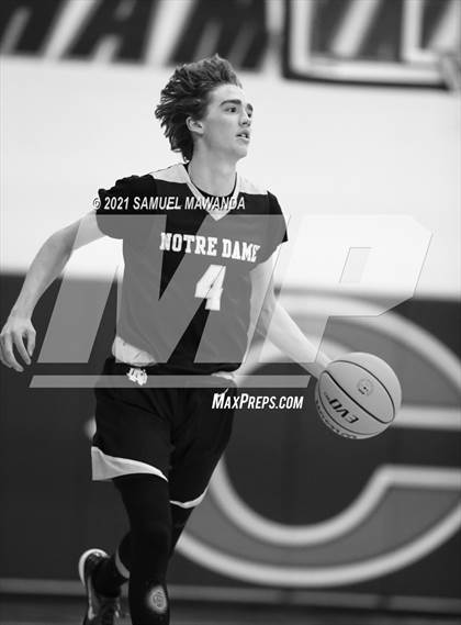 Thumbnail 2 in Crespi vs  Notre Dame (SO) (6th Annual West Valley Varsity Basketball Tip-off Classic Final) photogallery.
