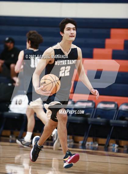Thumbnail 1 in Crespi vs  Notre Dame (SO) (6th Annual West Valley Varsity Basketball Tip-off Classic Final) photogallery.