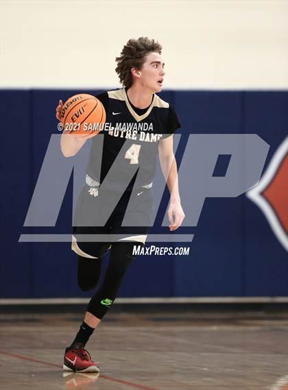 Thumbnail 2 in Crespi vs  Notre Dame (SO) (6th Annual West Valley Varsity Basketball Tip-off Classic Final) photogallery.