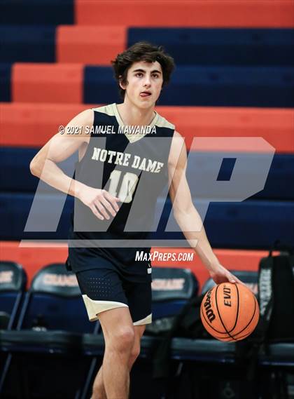 Thumbnail 2 in Crespi vs  Notre Dame (SO) (6th Annual West Valley Varsity Basketball Tip-off Classic Final) photogallery.