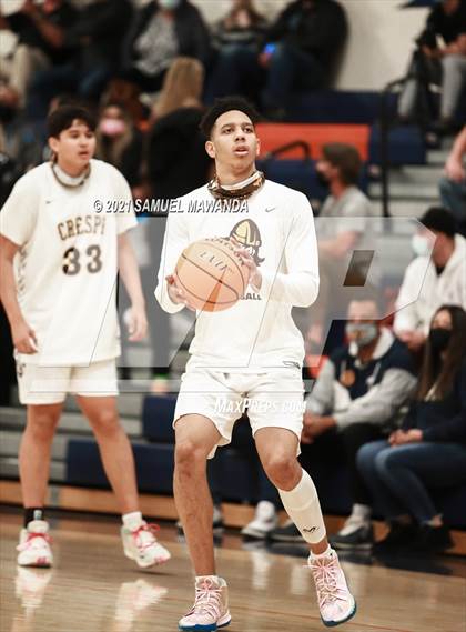 Thumbnail 1 in Crespi vs  Notre Dame (SO) (6th Annual West Valley Varsity Basketball Tip-off Classic Final) photogallery.