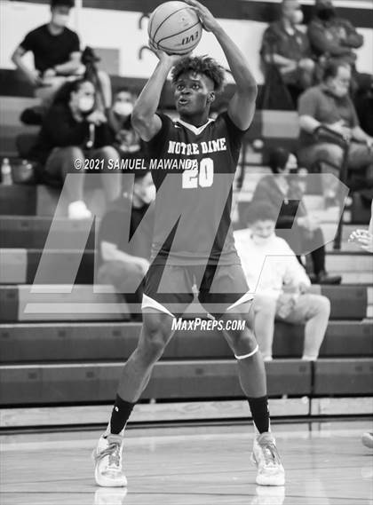Thumbnail 2 in Crespi vs  Notre Dame (SO) (6th Annual West Valley Varsity Basketball Tip-off Classic Final) photogallery.