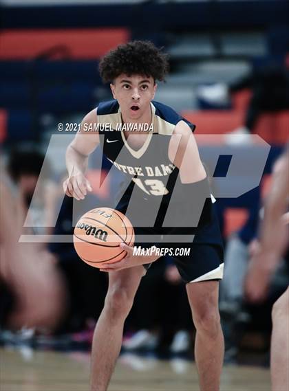 Thumbnail 3 in Crespi vs  Notre Dame (SO) (6th Annual West Valley Varsity Basketball Tip-off Classic Final) photogallery.