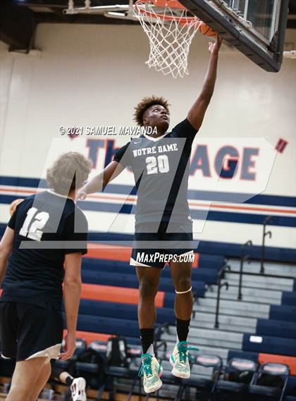 Thumbnail 2 in Crespi vs  Notre Dame (SO) (6th Annual West Valley Varsity Basketball Tip-off Classic Final) photogallery.