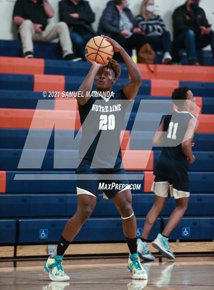 Thumbnail 1 in Crespi vs  Notre Dame (SO) (6th Annual West Valley Varsity Basketball Tip-off Classic Final) photogallery.