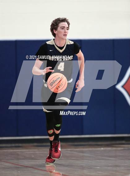 Thumbnail 1 in Crespi vs  Notre Dame (SO) (6th Annual West Valley Varsity Basketball Tip-off Classic Final) photogallery.