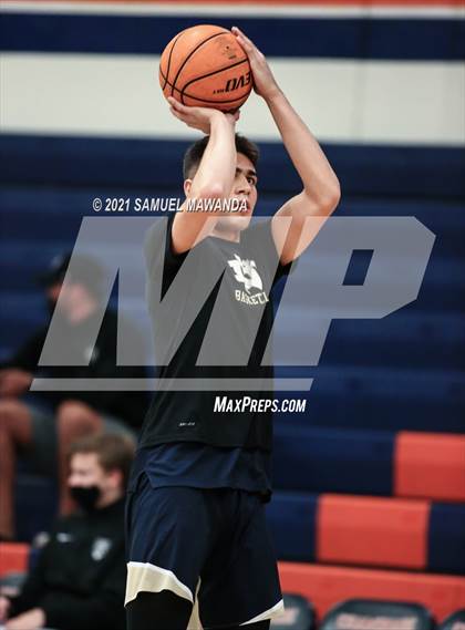 Thumbnail 1 in Crespi vs  Notre Dame (SO) (6th Annual West Valley Varsity Basketball Tip-off Classic Final) photogallery.