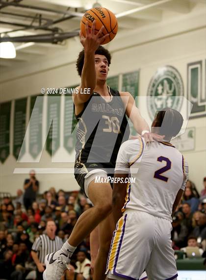 Thumbnail 2 in Salesian College Preparatory vs. Archbishop Riordan (De La Salle MLK Classic) photogallery.