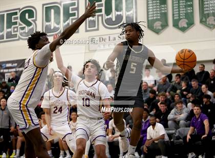 Thumbnail 1 in Salesian College Preparatory vs. Archbishop Riordan (De La Salle MLK Classic) photogallery.