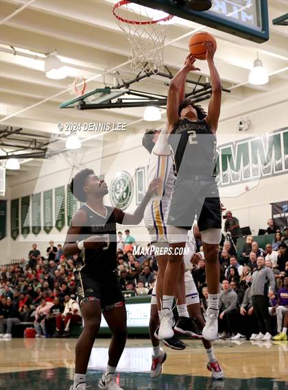 Thumbnail 3 in Salesian College Preparatory vs. Archbishop Riordan (De La Salle MLK Classic) photogallery.