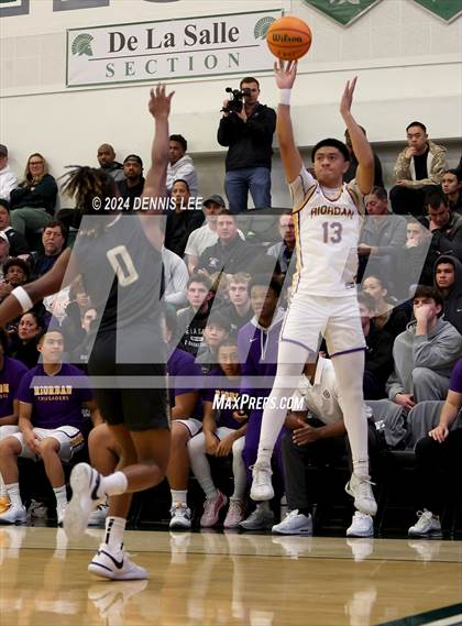 Thumbnail 1 in Salesian College Preparatory vs. Archbishop Riordan (De La Salle MLK Classic) photogallery.