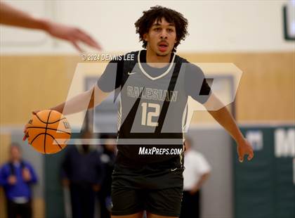 Thumbnail 2 in Salesian College Preparatory vs. Archbishop Riordan (De La Salle MLK Classic) photogallery.