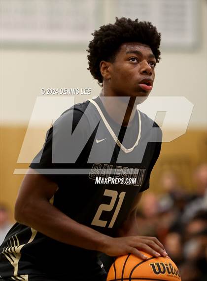 Thumbnail 1 in Salesian College Preparatory vs. Archbishop Riordan (De La Salle MLK Classic) photogallery.