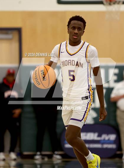 Thumbnail 3 in Salesian College Preparatory vs. Archbishop Riordan (De La Salle MLK Classic) photogallery.