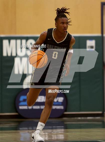 Thumbnail 1 in Salesian College Preparatory vs. Archbishop Riordan (De La Salle MLK Classic) photogallery.