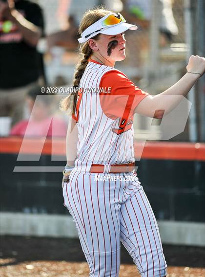 Thumbnail 3 in Rockwall vs. Waxahachie (UIL Softball 6A Region 2 Area) photogallery.