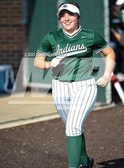 Thumbnail 3 in Rockwall vs. Waxahachie (UIL Softball 6A Region 2 Area) photogallery.