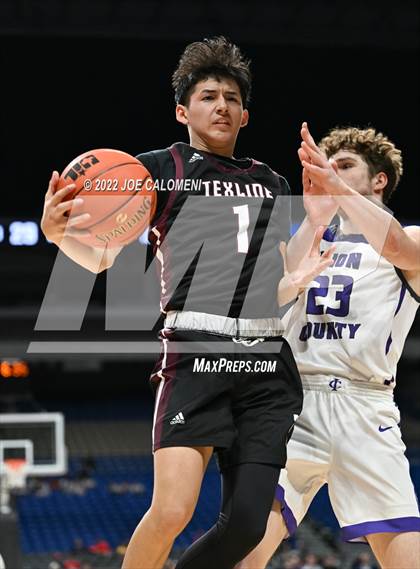Thumbnail 1 in Irion County vs Texline (UIL 1A State Semifinal) photogallery.