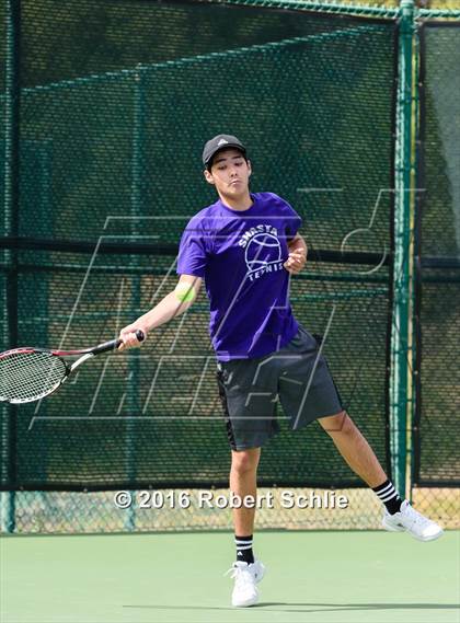 Thumbnail 3 in Shasta vs. Lowell (CIF NorCal Regional Team Tennis Championships) photogallery.