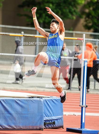 Thumbnail 2 in CIF NCS Track & Field Meet of Champions (Boys High Jump)  photogallery.